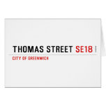 THOMAS STREET  Greeting/note cards