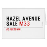 Hazel Avenue  Sale  Greeting/note cards