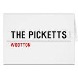 the picketts  Greeting/note cards