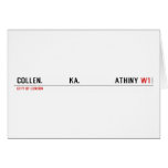 COLLEN.             KA.                 ATHINY  Greeting/note cards