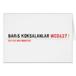 barıs köksalanlar  Greeting/note cards