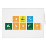 Hasta    
 pronto   Greeting/note cards