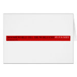 Boomieworld till the world end  Greeting/note cards