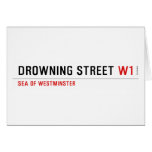 Drowning street  Greeting/note cards