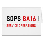 SOPS  Greeting/note cards