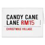 Candy Cane Lane  Greeting/note cards