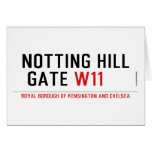 notting hill  gate  Greeting/note cards