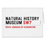 natural history museum  Greeting/note cards