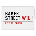 baker street  Greeting/note cards