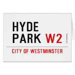 HYDE PARK  Greeting/note cards
