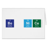 Be Nice  Greeting/note cards