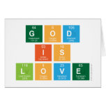 God
 is
 love  Greeting/note cards
