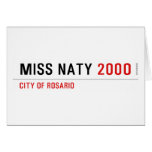 Miss Naty  Greeting/note cards