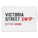 Victoria Street  Greeting/note cards