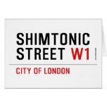 Shimtonic Street  Greeting/note cards