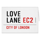 LOVE LANE  Greeting/note cards