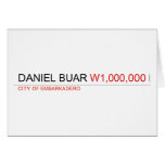 DANIEL BUAR  Greeting/note cards