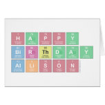Happy
 Birthday
 Allison  Greeting/note cards