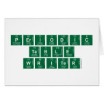 Periodic
 Table
 Writer  Greeting/note cards