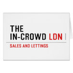 The  In-Crowd  Greeting/note cards