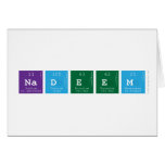 NADEEM  Greeting/note cards