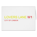 LOVERS LANE  Greeting/note cards