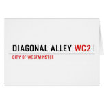 Diagonal Alley  Greeting/note cards