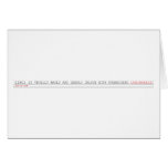 Zingi is truelly madly and deeply inlove with nthabiseng  Greeting/note cards