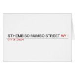 Sthembiso mumbo street  Greeting/note cards