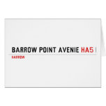 Barrow Point Avenie  Greeting/note cards