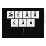 GENIUS
 CLUB
   Greeting/note cards