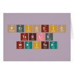 Periodic
 Table
 Writer  Greeting/note cards