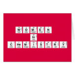 WOMEN 
 IN 
 CHEMISTRY  Greeting/note cards