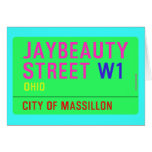 JayBeauty Street  Greeting/note cards