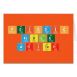 Periodic
 Table
 Writer  Greeting/note cards