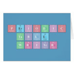 Periodic
 Table
 Writer  Greeting/note cards