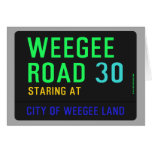 Weegee Road  Greeting/note cards