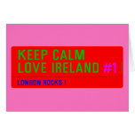 keep Calm Love Ireland  Greeting/note cards