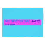 One Direction Lane   Greeting/note cards