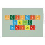 Periodic
 Table
 Writer  Greeting/note cards