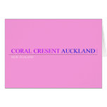 coral cresent  Greeting/note cards