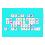 Atoms are
 the building
 blocks for
 everything
 in the Universe!  Greeting/note cards