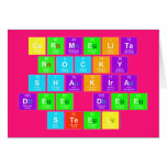 carmelita 
 rocky
 shakira
 dee dee
 steel  Greeting/note cards