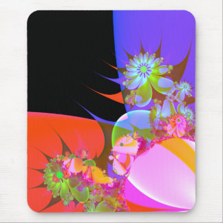 greeting of fractal flowers 2 mouse pad