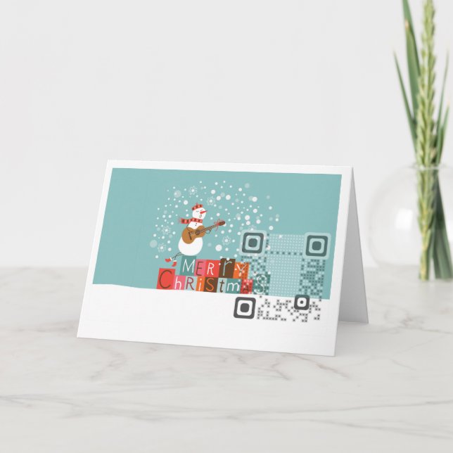 Greeting QR Code Card 7"x5" (Front)