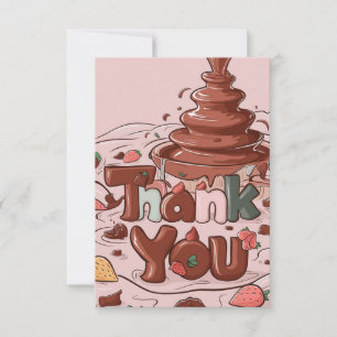 Greeting Sweets Chocolate thank you card