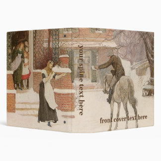 Greeting the Postman by Robert Walker Macbeth 3 Ring Binder