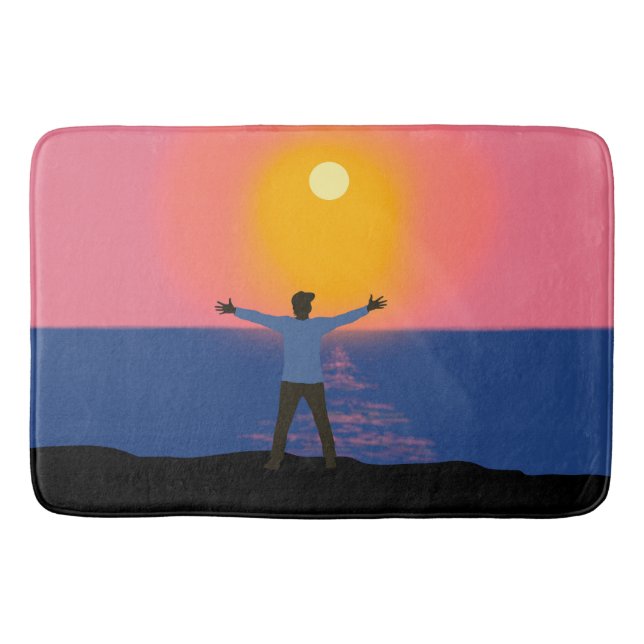 Greeting to the Sun  Bath Mat (Front)