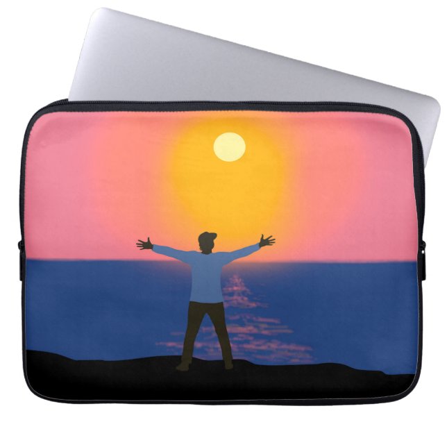 Greeting to the Sun   Laptop Sleeve (Front)