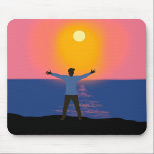 Greeting to the Sun Mouse Pad
